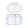 SZKLANY POJEMNIK 600ml LUNCH BOX Z PRZEGRODĄ SZCZELNY 5622